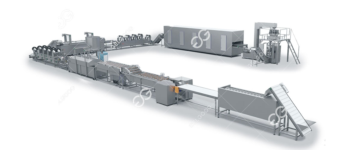 Dây chuyền sản xuất khoai tây chiên tự động Dây chuyền sản xuất khoai tây chiên tự động