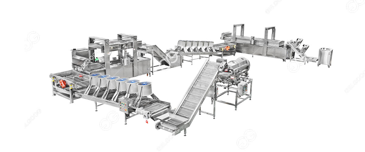 Dây chuyền chế biến khoai tây chiên Dây chuyền chế biến khoai tây chiên