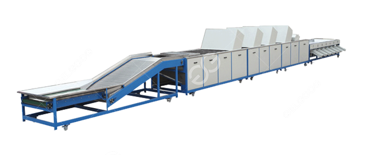 Dây chuyền rửa trái cây Dây chuyền rửa trái cây